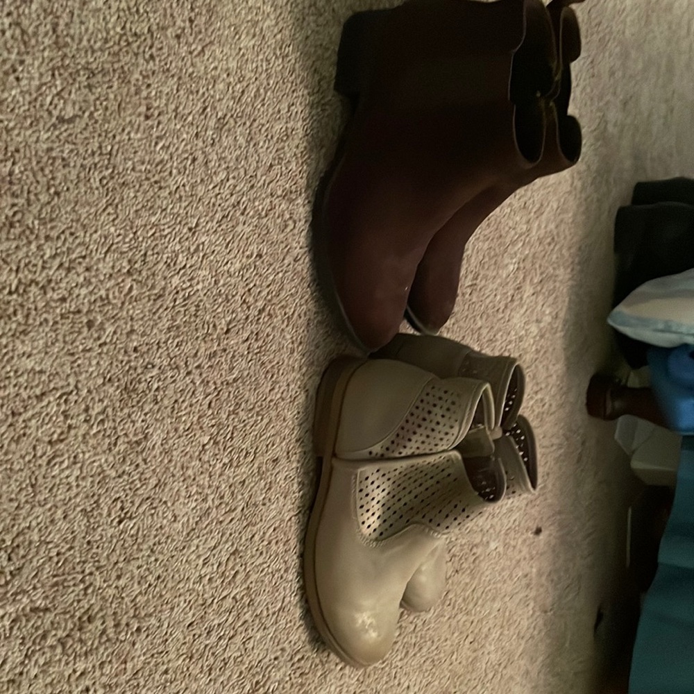 These two pairs of little girl boots!